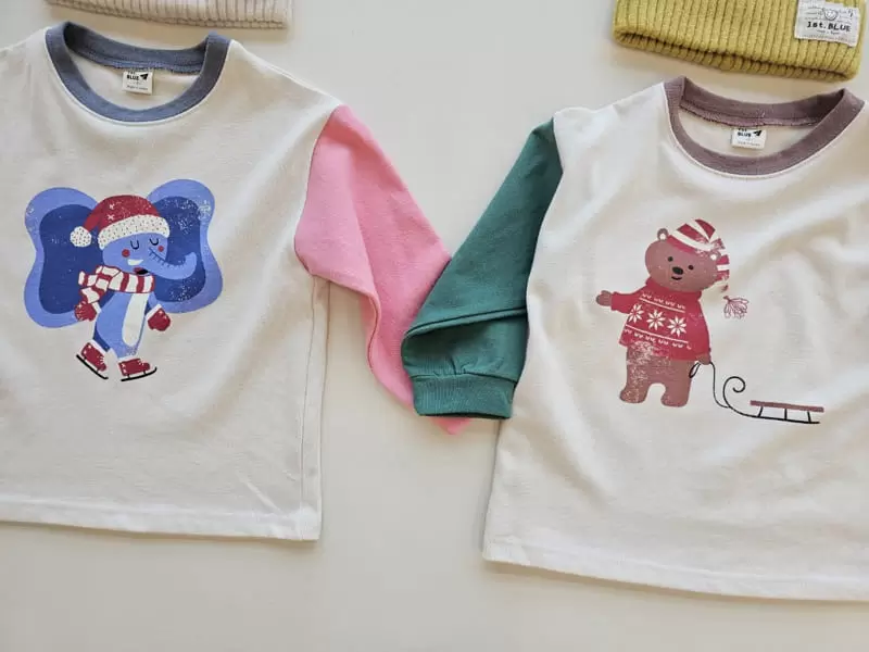 1St Blue - Korean Children Fashion - #littlefashionista - Fun Tee - 7
