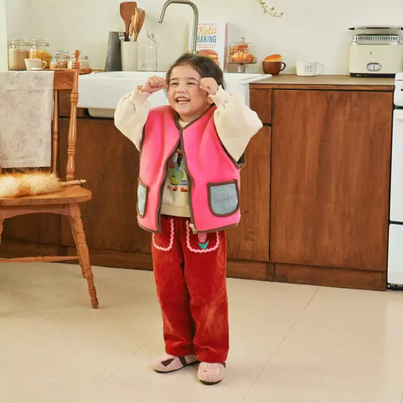 1St Blue - Korean Children Fashion - #minifashionista - Candy Rib Pants - 6