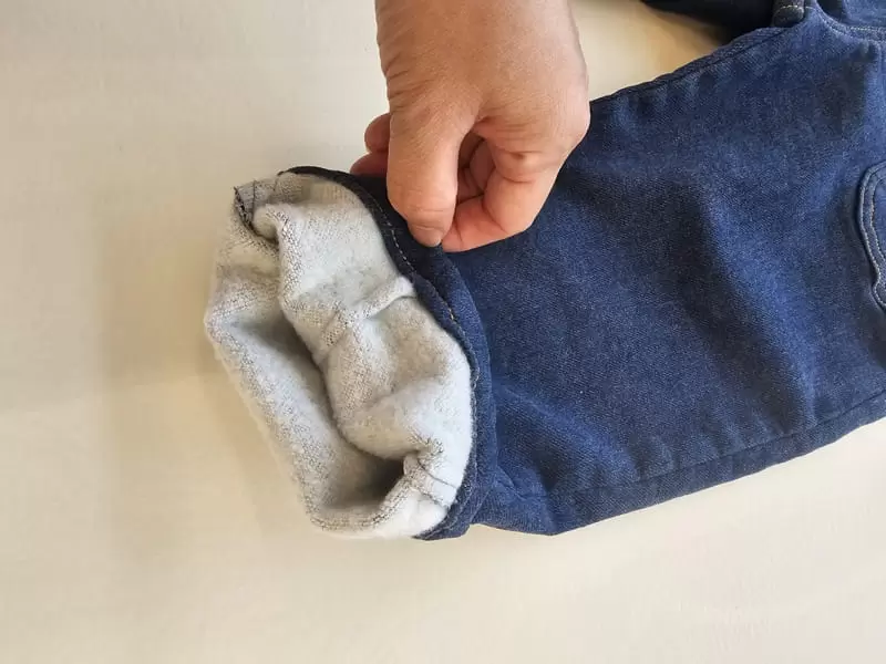 1St Blue - Korean Children Fashion - #prettylittlegirls - Half Open Pocket Jeans - 8