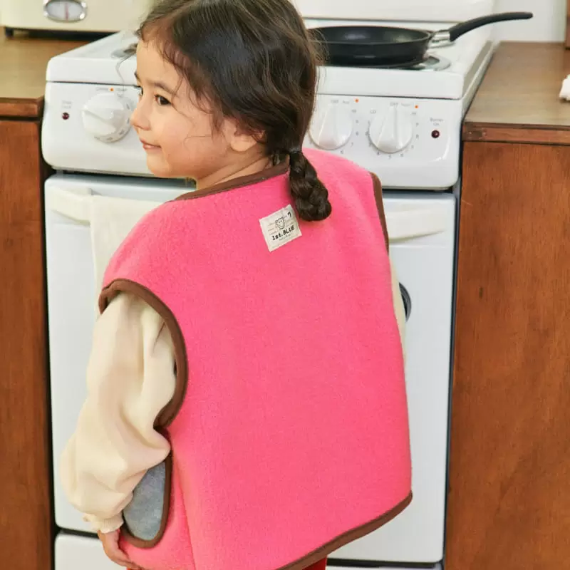 1St Blue - Korean Children Fashion - #stylishchildhood - Big Smile Reversible Vest - 2
