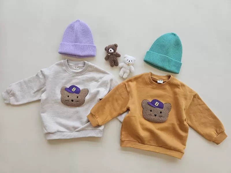 1St Blue - Korean Children Fashion - #todddlerfashion - Bbogle Bear Tee - 5
