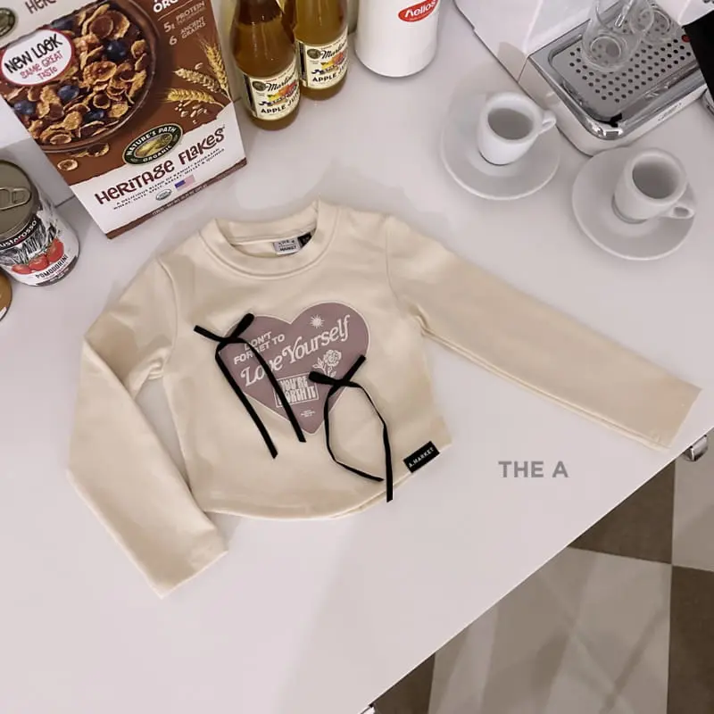 A-Market - Korean Children Fashion - #Kfashion4kids - Ribbon Crop Tee - 2