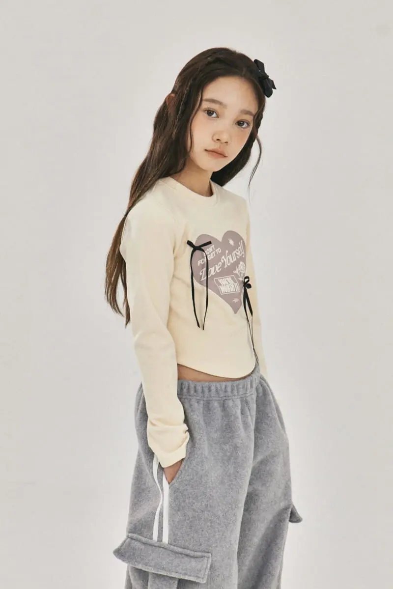 A-Market - Korean Children Fashion - #childofig - Ribbon Crop Tee - 7