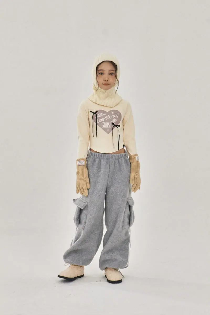 A-Market - Korean Children Fashion - #childrensboutique - Ribbon Crop Tee - 9