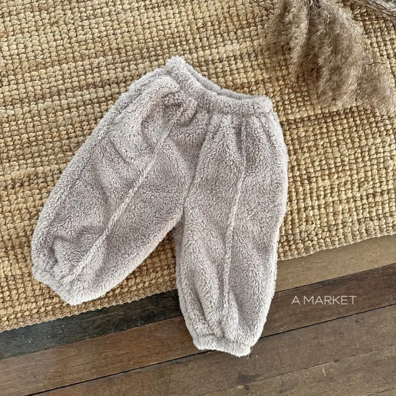 A-Market - Korean Children Fashion - #fashionkids - Boa Pants - 4