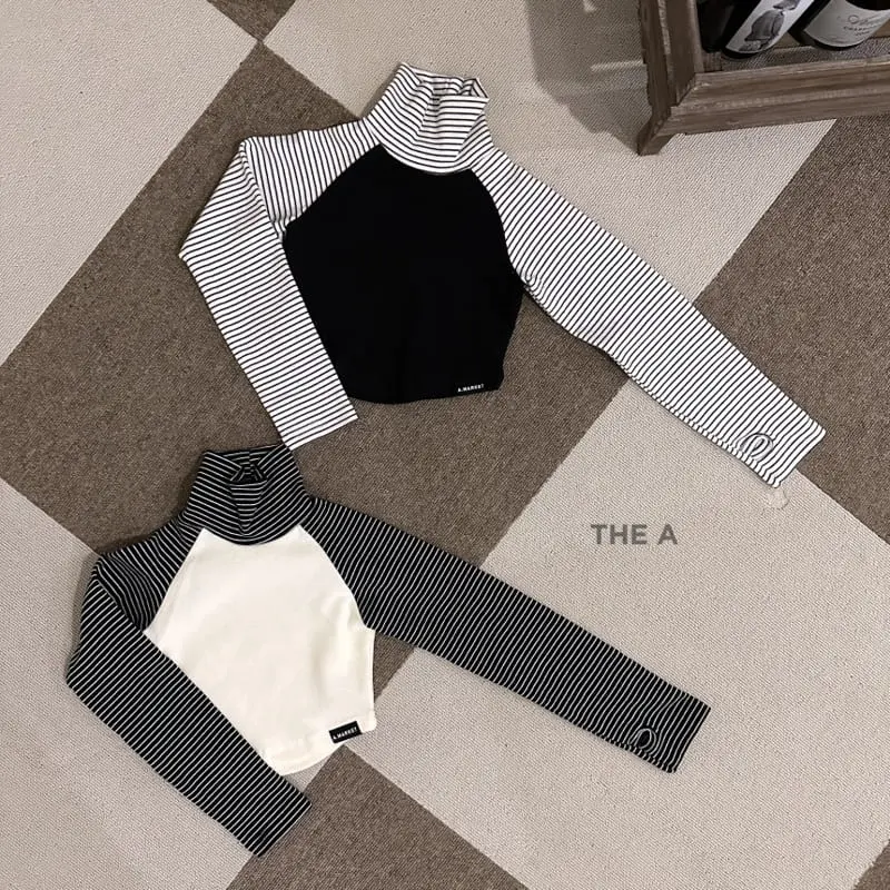 A-Market - Korean Children Fashion - #kidsshorts - New Jeans Turtleneck Tee - 2