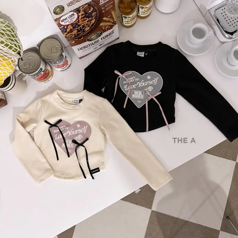 A-Market - Korean Children Fashion - #kidzfashiontrend - Ribbon Crop Tee
