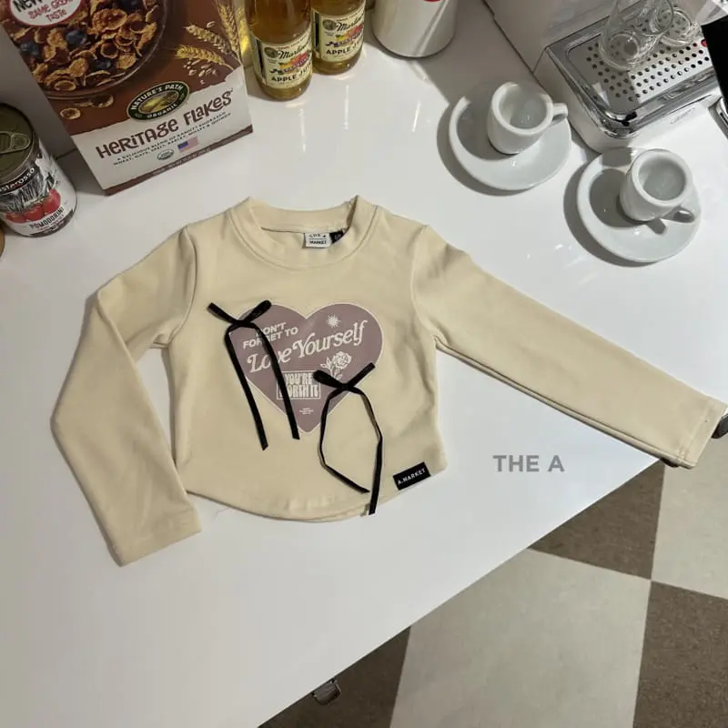 A-Market - Korean Children Fashion - #littlefashionista - Ribbon Crop Tee - 3