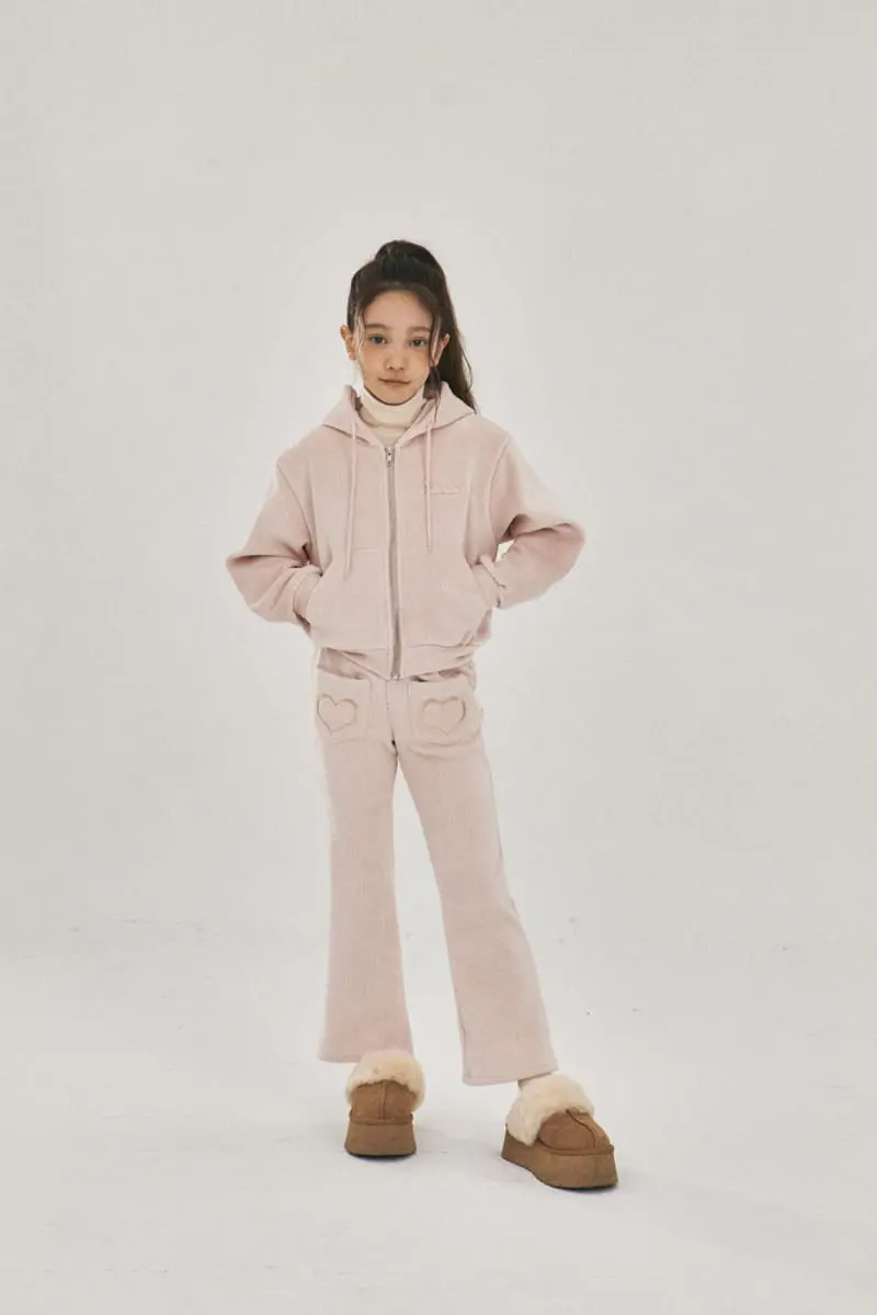 A-Market - Korean Children Fashion - #littlefashionista - Heart Velvet Pants - 9