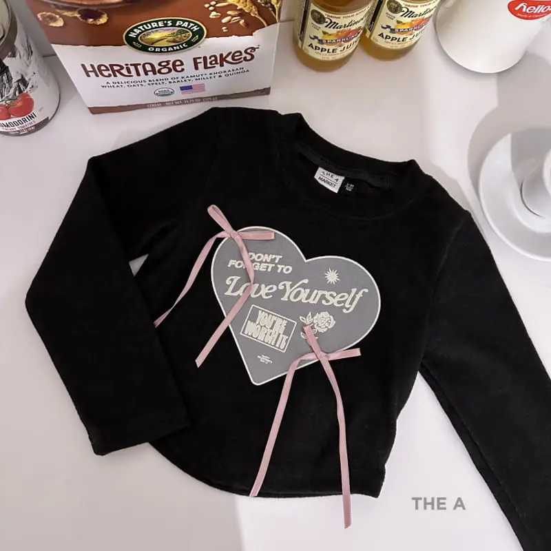 A-Market - Korean Children Fashion - #littlefashionista - Ribbon Crop Tee - 4