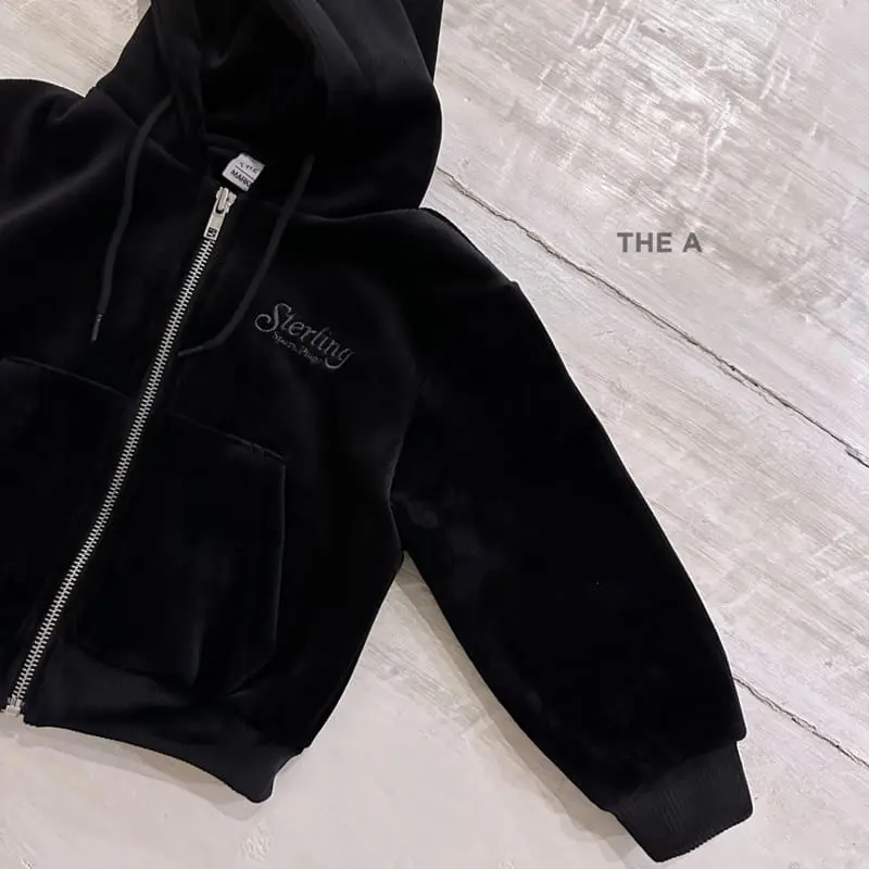 A-Market - Korean Children Fashion - #todddlerfashion - Velvet Hoody Zip-up - 8