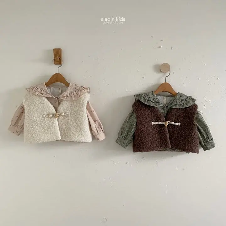 Aladin - Korean Children Fashion - #Kfashion4kids - Frill Collar Blouse - 2