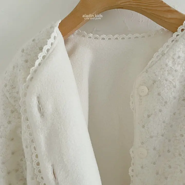 Aladin - Korean Children Fashion - #designkidswear - Lace Embroidery Jacket - 5