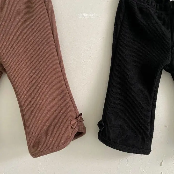 Aladin - Korean Children Fashion - #kidsstore - Ribbon Pants - 5