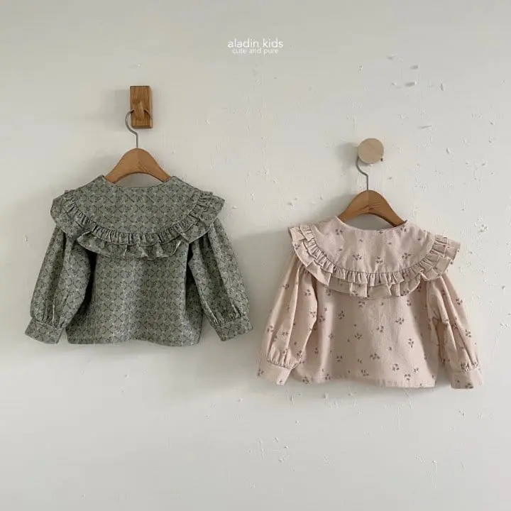 Aladin - Korean Children Fashion - #kidzfashiontrend - Frill Collar Blouse