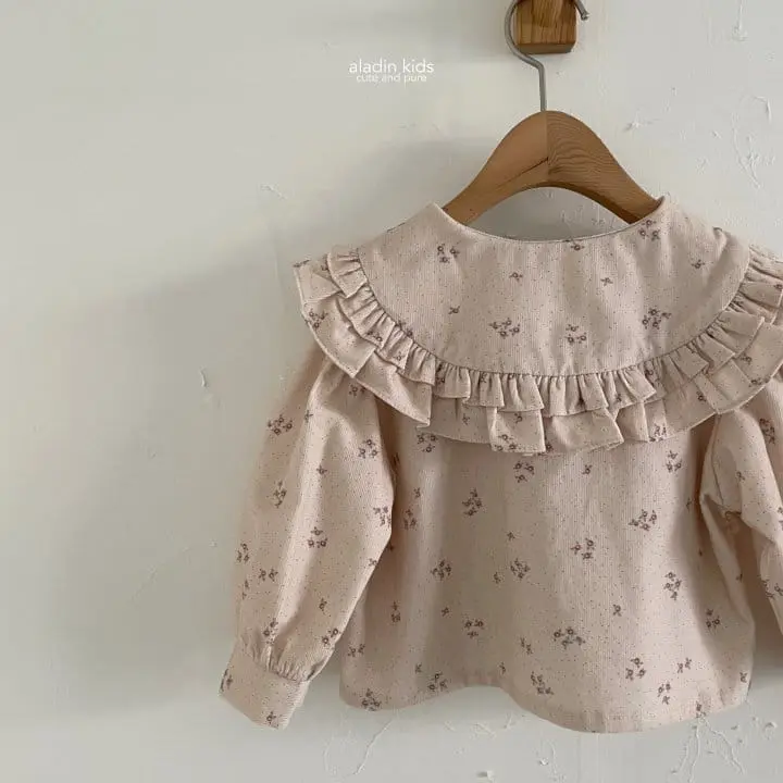 Aladin - Korean Children Fashion - #littlefashionista - Frill Collar Blouse - 4
