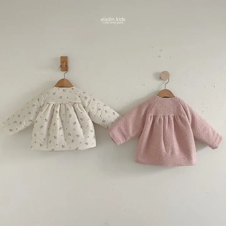 Aladin - Korean Children Fashion - #minifashionista - Flower Padding Coat
