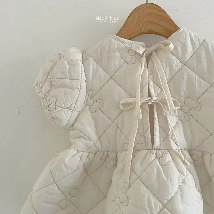 Aladin - Korean Children Fashion - #stylishchildhood - Puff Ribbon Flower Blouse - 3