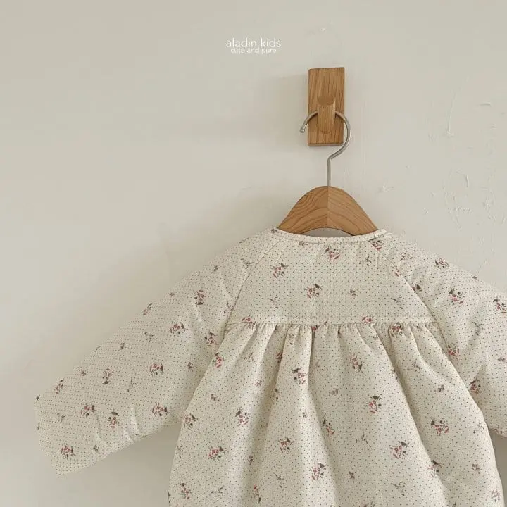 Aladin - Korean Children Fashion - #todddlerfashion - Flower Padding Coat - 3