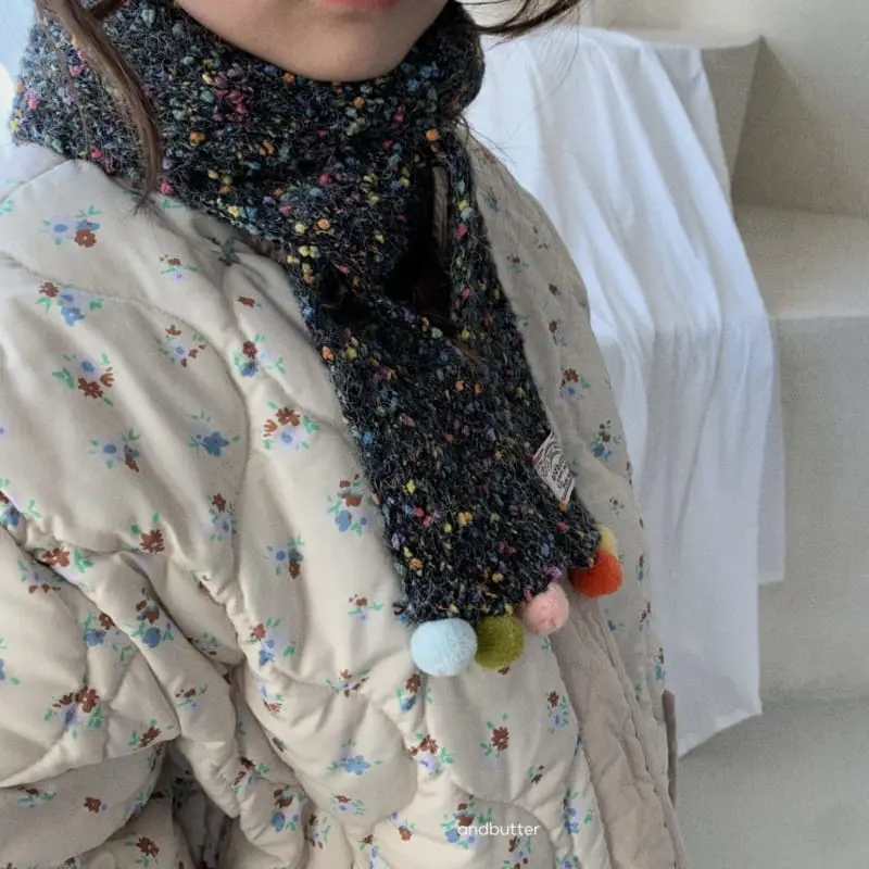 Andbutter - Korean Children Fashion - #Kfashion4kids - Pompom Muffler - 5