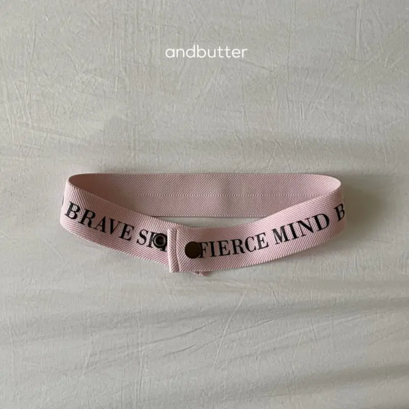 Andbutter - Korean Children Fashion - #childofig - Lettering Belt - 6
