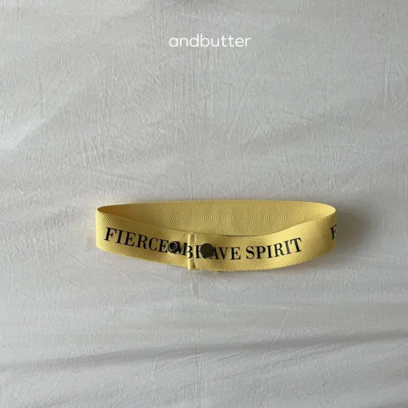 Andbutter - Korean Children Fashion - #childrensboutique - Lettering Belt - 8