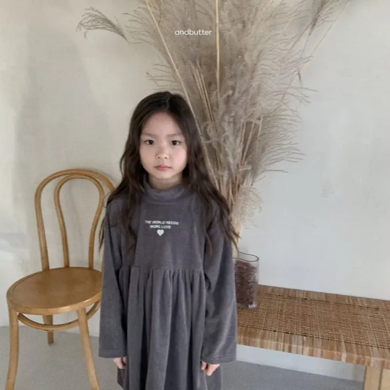 Andbutter - Korean Children Fashion - #discoveringself - Love One-piece - 5