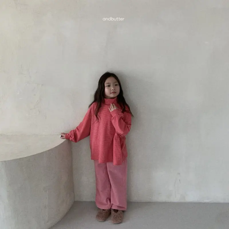 Andbutter - Korean Children Fashion - #designkidswear - Warm Rib Pants - 4