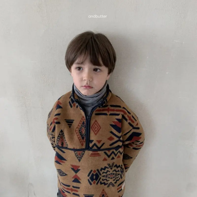 Andbutter - Korean Children Fashion - #kidzfashiontrend - Anca Turtleneck Zip-up - 10