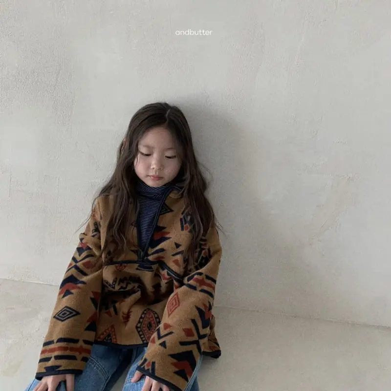 Andbutter - Korean Children Fashion - #prettylittlegirls - Anca Turtleneck Zip-up