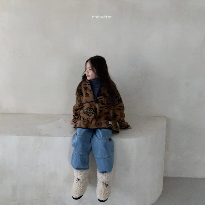 Andbutter - Korean Children Fashion - #prettylittlegirls - Slit Jeans - 12