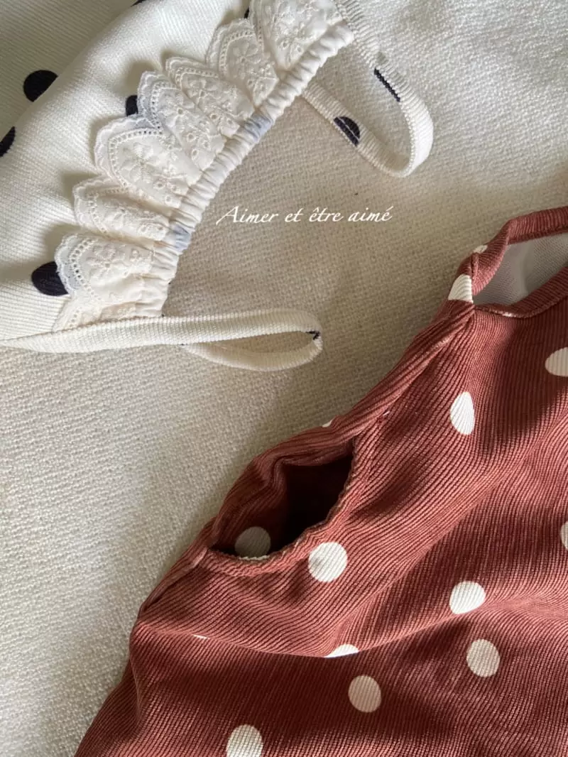 Anne Shirley - Korean Baby Fashion - #babyoninstagram - Dot Dungareed Bodysuit - 8