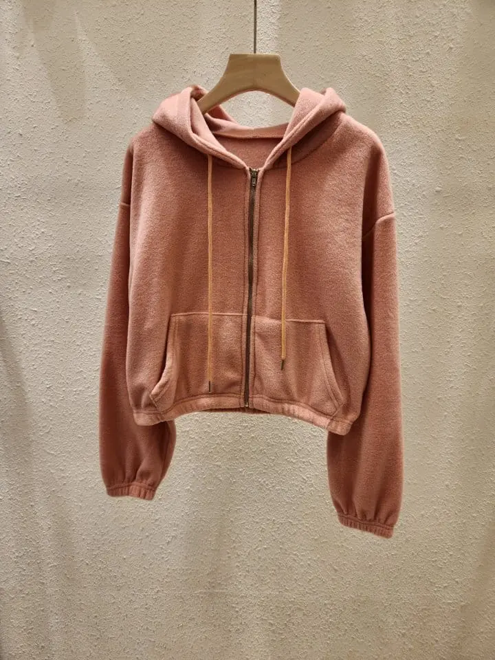 Another Plan - Korean Women Fashion - #momslook - Fleece Hoody ZIP-up - 6