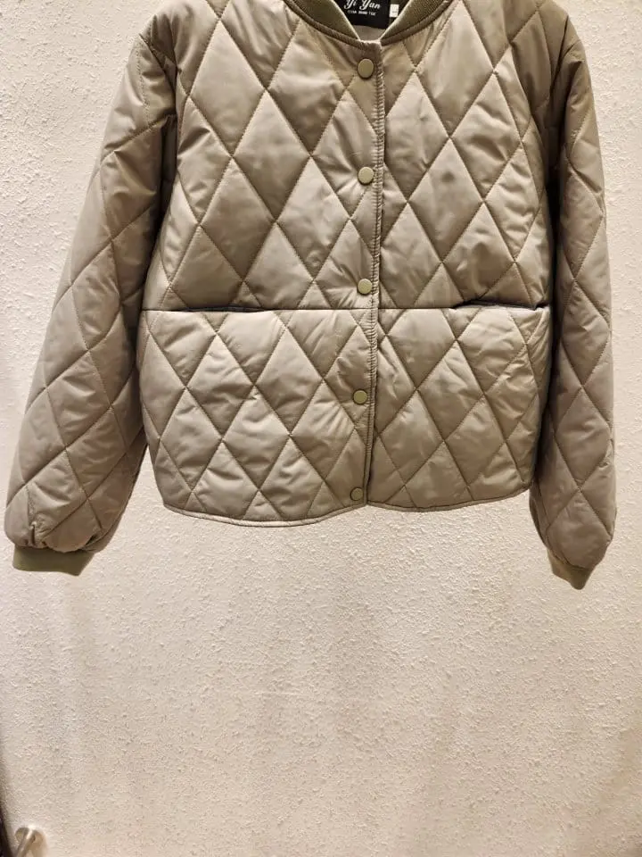 Another Plan - Korean Women Fashion - #momslook - Quilting Short Jacket - 2