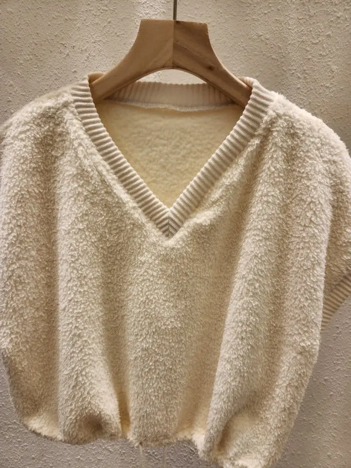 Another Plan - Korean Women Fashion - #momslook - Boa Vest