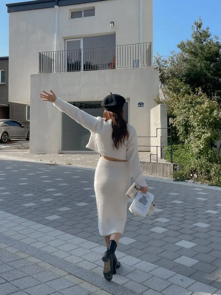 Another Plan - Korean Women Fashion - #momslook - H1135 Crop Skirt SET - 7