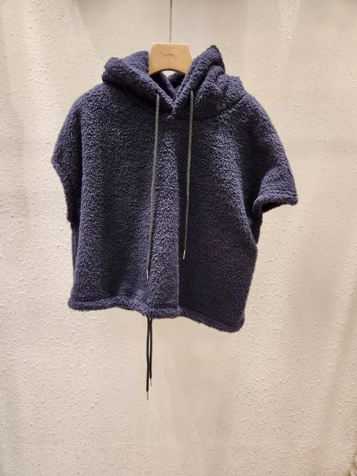 Another Plan - Korean Women Fashion - #restrostyle - Boa Hoody Vest - 8