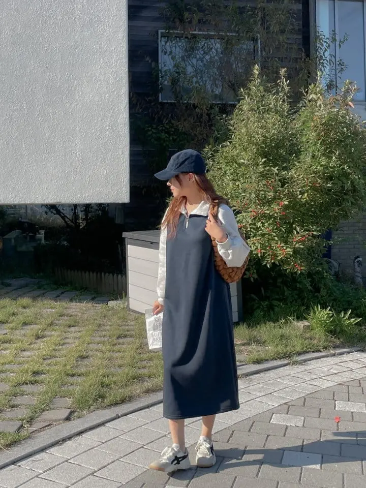 Another Plan - Korean Women Fashion - #restrostyle - Raglan One-piece - 3
