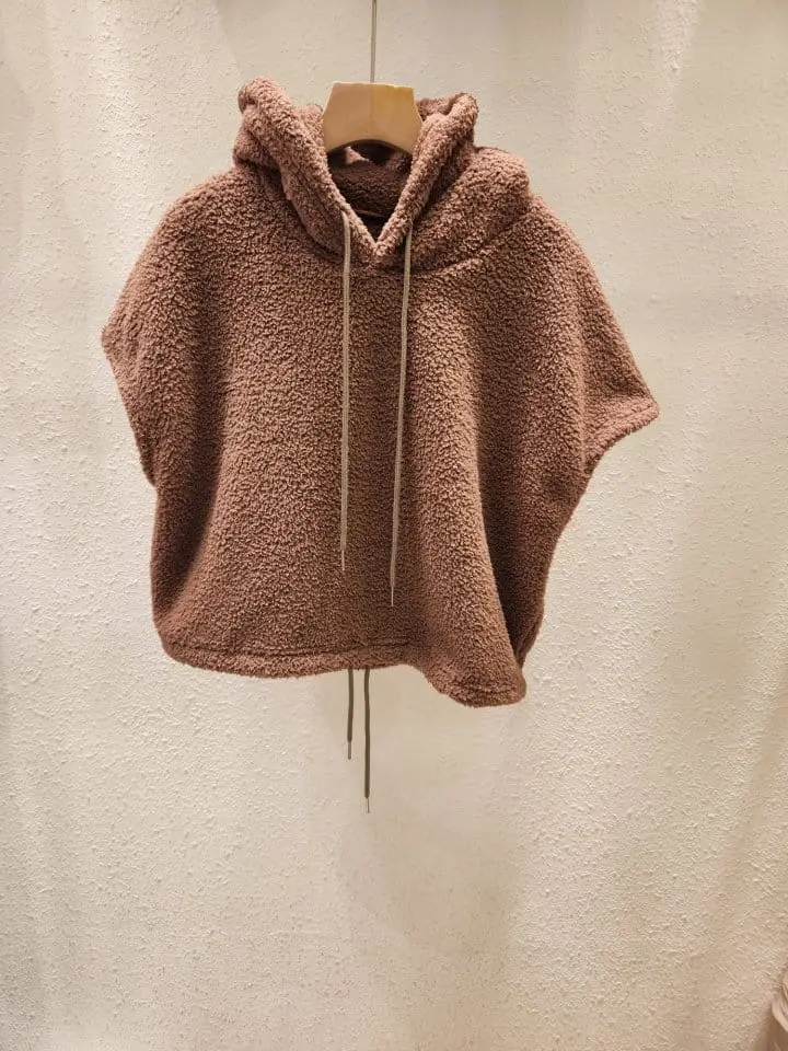 Another Plan - Korean Women Fashion - #vintagekidsstyle - Boa Hoody Vest - 6