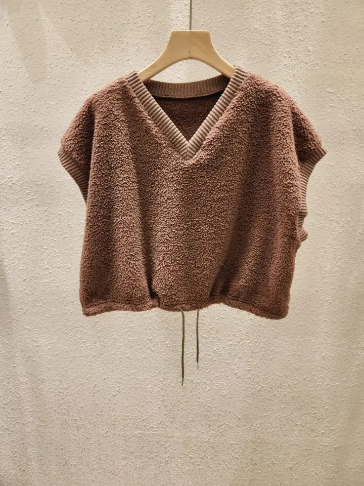 Another Plan - Korean Women Fashion - #vintagekidsstyle - Boa Vest - 5