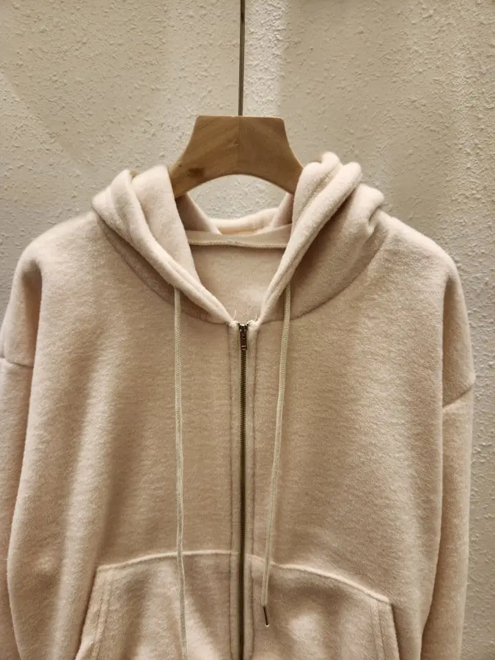 Another Plan - Korean Women Fashion - #womensfashion - Fleece Hoody ZIP-up