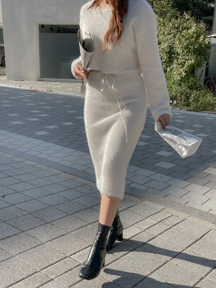 Another Plan - Korean Women Fashion - #womensfashion - H1135 Crop Skirt SET - 2