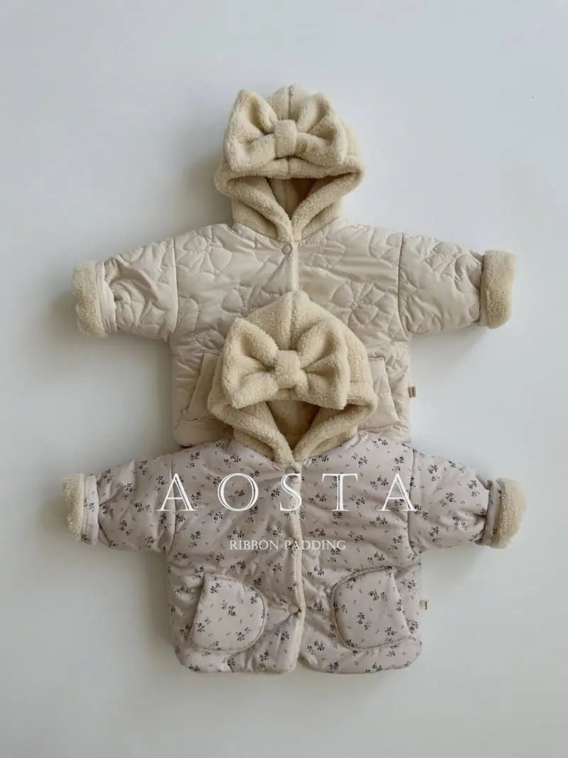 Aosta - Korean Children Fashion - #childofig - Ribbon Shu Padding Jacket