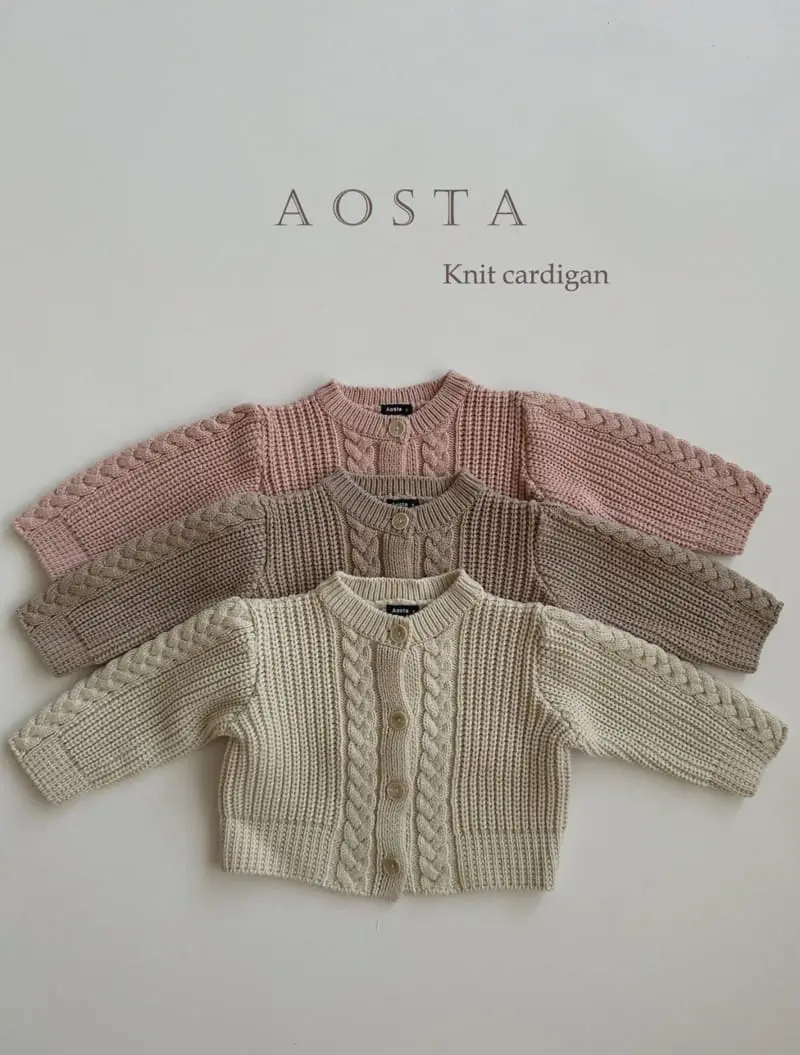 Aosta - Korean Children Fashion - #childofig - Knit Cardigan