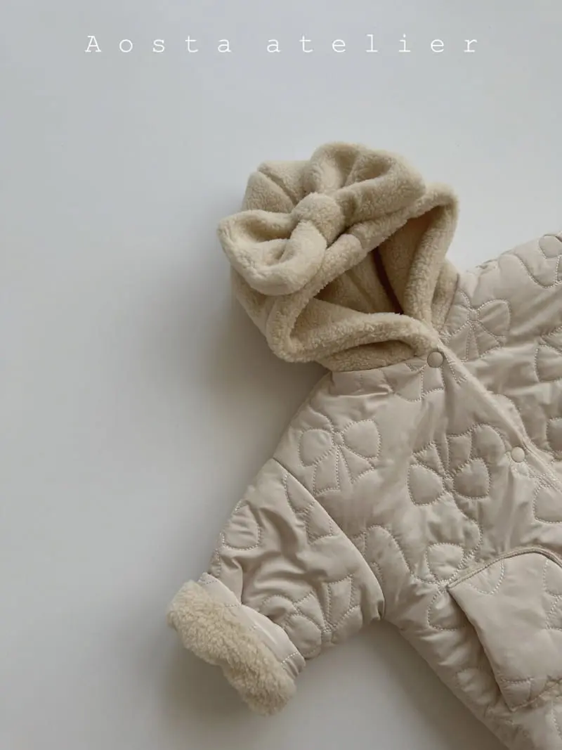 Aosta - Korean Children Fashion - #designkidswear - Ribbon Shu Padding Jacket - 3