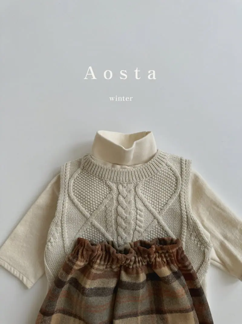 Aosta - Korean Children Fashion - #discoveringself - Knit Vest - 6