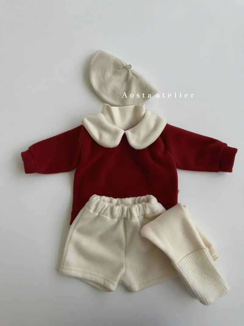Aosta - Korean Children Fashion - #kidsshorts - Winter Collar Tee - 3