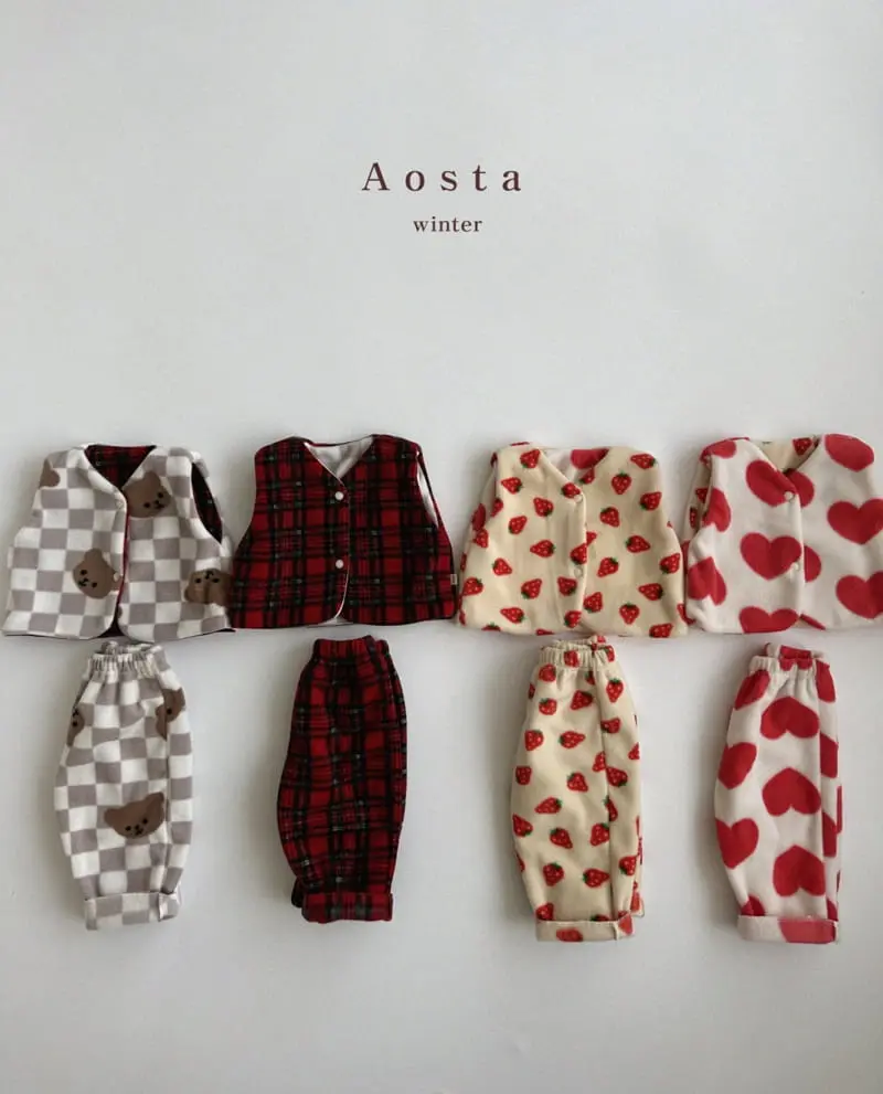 Aosta - Korean Children Fashion - #kidsstore - Cloud Reversible Vest - 2