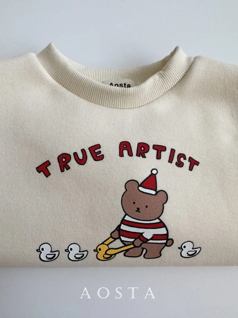 Aosta - Korean Children Fashion - #kidzfashiontrend - Artist Sweatshirt - 10