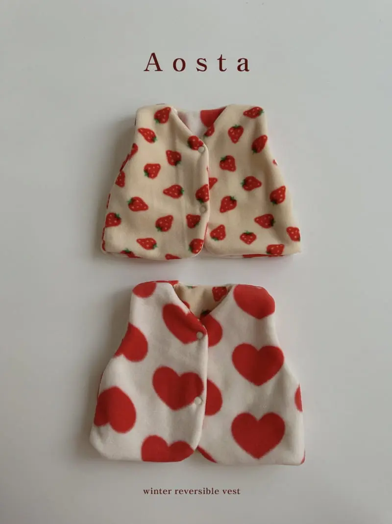 Aosta - Korean Children Fashion - #kidzfashiontrend - Cloud Reversible Vest - 3